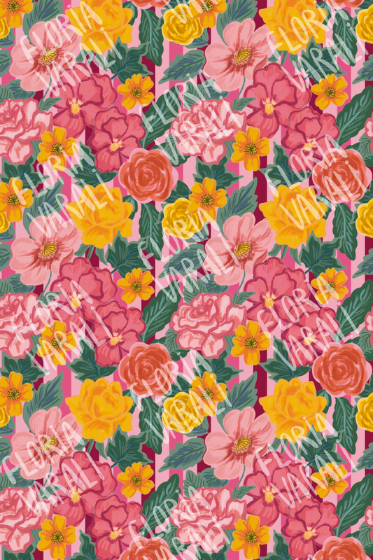 Maxi polera Rosas