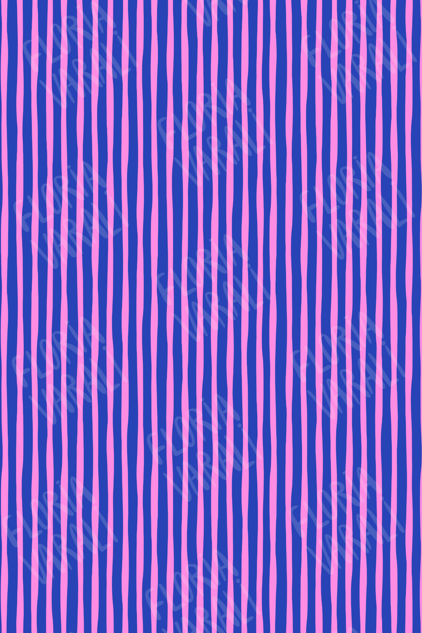 Patas rectas rayas azul/fucsia