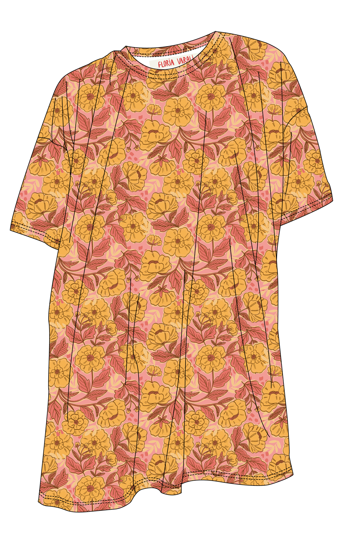 Maxi polera Amaryllis