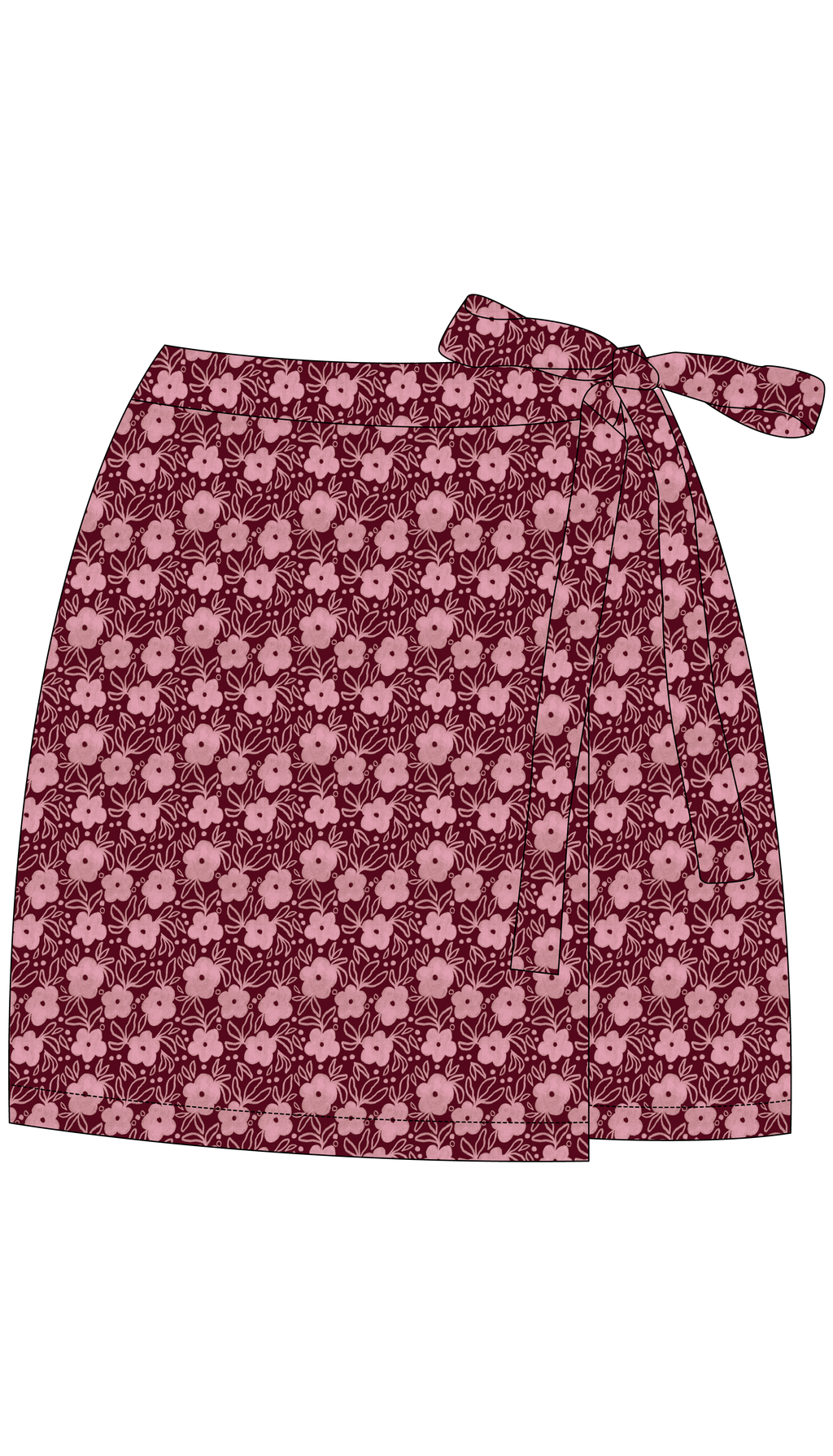 Falda pareo Cerezo
