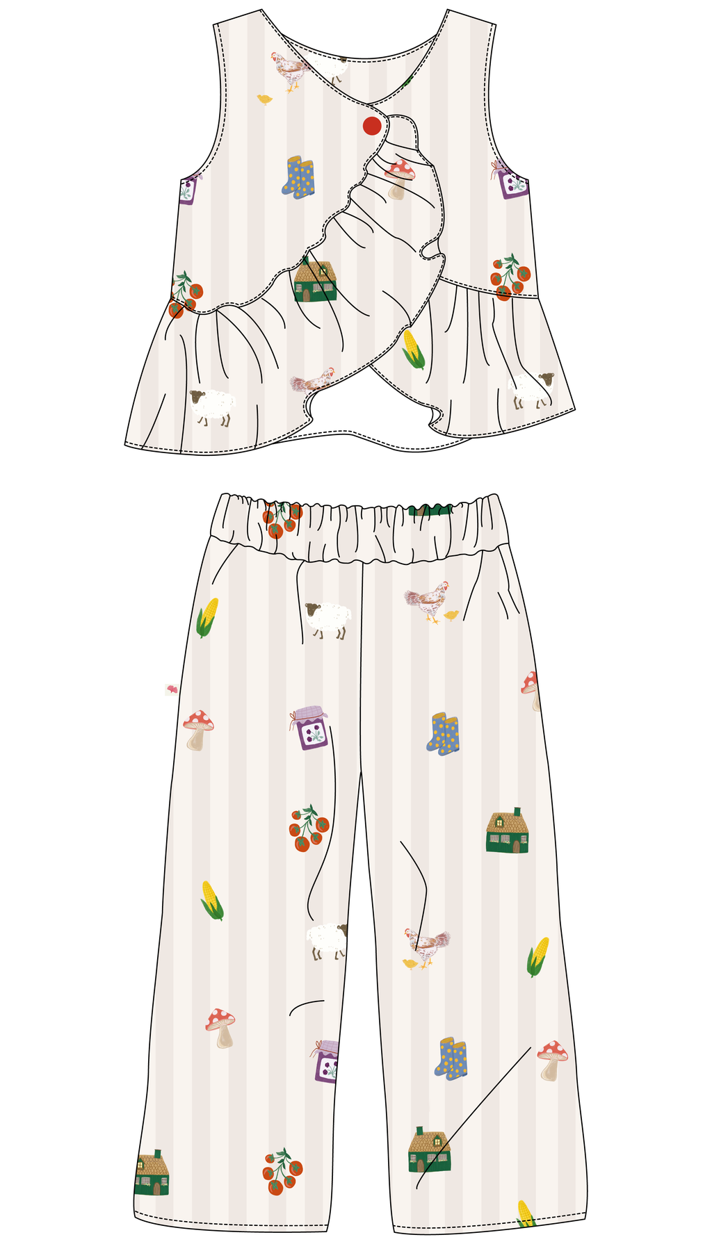 Conjunto kids Farm