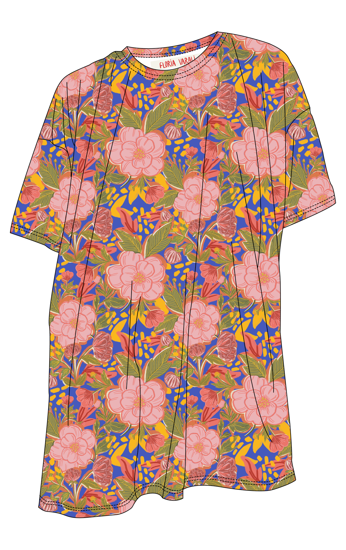 Maxi polera Petunia